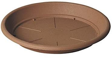 Herstera - Soucoupe circulaire pour vase, diamètre 35 cm, marron