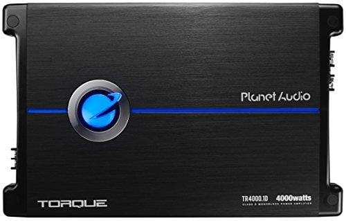 PLANET AUDIO TR4000.1D Torque 4000 Watt, 1 Ohm Stabile Classe D monoblocco Amplificatore Auto con Telecomando Subwoofer