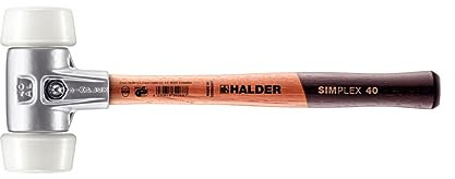 Simplex Schonhammer, 50:40, Superplastik; mit Aluminiumgehäuse und hochwertigem Holzstiel | D=50 mm | 3107.051
