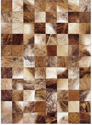 Vip-leather NEU KUHFELL Patchwork Teppich Cod 480 (240 cm x 300 cm)