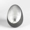 [W2309] Casati Windlicht Eisen,grau,in. Silber,H20,D13,5cm