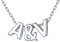 ChicSilver 925 Sterling personalisierte Kette Damen Herz/mond/Stern Kette BFF Halskette Partnerkette Freundschaftskette für Damen und mädchen