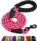 Taglory Guinzaglio per Cani, Strong Dog guinzaglio con Comoda Impugnatura Imbottita e Altamente Riflettente Fili per Cani di Taglia Media e Grande, Lungo 1,2 m, Rosa
