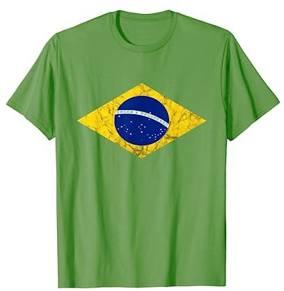 Brasilien Flagge Brasilianer Kostüm Brasilianischer Karneval T-Shirt