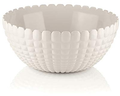 Guzzini - Tiffany, Récipient en Plastique Recyclé, Bol L - Blanc Lait, Ø 25 x h11 cm | 3000 cc - 213825156
