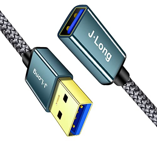 USB 3.0 Extension Cable 5Gbps High Speed Data Transfer USB 3.0 Type A Male to Female Extension Cable,USB Extension Lead Compatible with USB Flash Drive, Hard Drive, Card Reader,Scanner,Keyboard (0.3m)