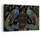 ARTTOR Wandbilder Dekoration Wohnzimmer Pfauen Gold Käfig Bilder auf Leinwand 120x80cm Leinwandbild Schlafzimmer Küche Deko Wand Kunstdruck Art Groß XXL Wanddeko Bild Wall Decor Canvas AA120x80-4390