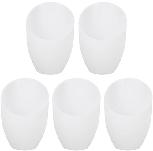 DOITOOL 5Pcs Plastic Lamp Shade Replacement Horseshoe Flat Light Shade Modern Chandelier Lamp Shade Ceiling Light Shade for Wall Table Pendant Floor Lamp Replacement 35mm