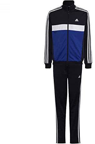 adidas Unisex Kinder Essentials 3-Stripes Tiberio Track Suit, Legend Ink/Semi Lucid Blue/White, 15-16 Years