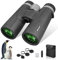 UBeesize Fernglas 10x42 HD Ferngläser Wasserdicht 19mm HD Augenmuschel, BAK4+FMC Fernglas Erwachsene für Vogelbeobachtung, Wandern, Jagd, Sightseeing Schwarz