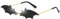 Charfia Fledermaus Sonnenbrille Damen Herren, Sonnenbrillen Retro Vintage Punk-Stil Sunglasses, Halloween Party Sonnenbrille Partybrille Sonnenbrille Party Brille, Bat Sunglasses Woman Man