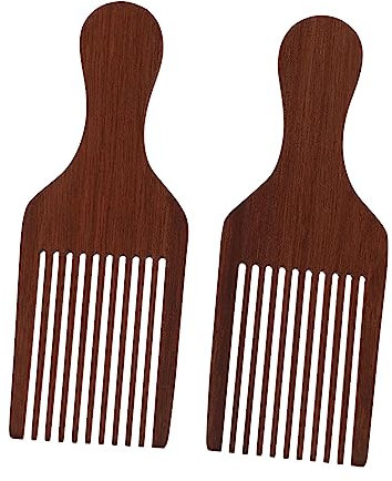 Housoutil 2piezas Peine De Madera Peine De Masaje Para Cabello Herramienta De y Desenredado De Para Tipo De Cabello