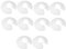 10 PCS White Plastic Radiator Pipe Covers for 15 mm Diameter Pipes, White Radiator Pipe Collars, Pipe Decoration Cover Enhance Home Aesthetics
