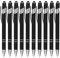 ENLACE Kugelschreiber Hochwertig, Ergonomische Kugelschreiber mit Touchpen, 10 Stück Rutschfeste Griffzone Schwarz Kugelschreiber, Kuli Metall Kugelschreiber Set für Büro und Haushalt