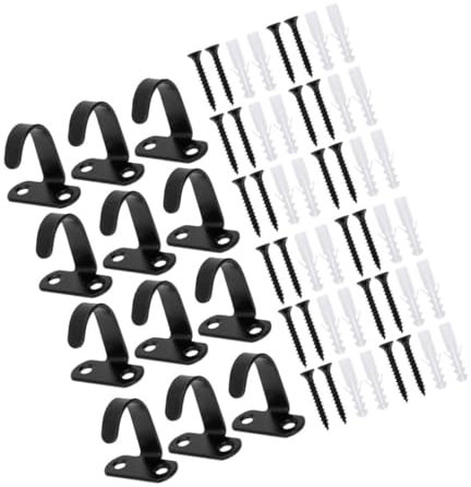 KITANDOVE 14piezas Ganchos De Techo De Acero Inoxidable De Fijación De Pared Resistente Para Decoración y Organización Baños y Hogar