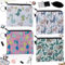 dcas 4 Pièces Dinosaure Toile Porte-Monnaie, Mini Sac pour Carte De Crédit en Toile, Mignon Toile Porte-Monnaie Fermeture Éclair Design, pour Porte-Clés, Pièces De Monnaie, Cartes d'argent (4 Styles)