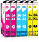 Clywenss 34XL Farbe Druckerpatronen Kompatibel für Epson 34 XL Multipack Patronen für Workforce Pro WF-3720 WF-3725 WF-3720DWF WF-3725DWF WF3720 WF3725 Tintenpatronen, 6er-Pack (Cyan Magenta Gelb)