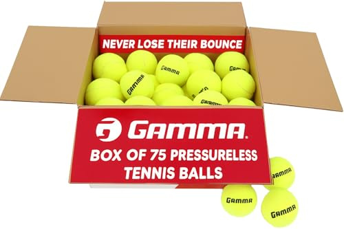 GAMMA Sports Pressureless Tennis Balls, Practice Training, 75 Box