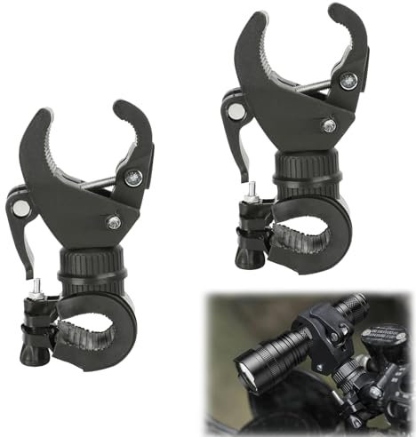 DAAIZIII 2 Stück Mehrzweck-Krückenhalter,Gehstockhalter,Halterungen Für Gehstöcke & Krücken,Stockhalter Für Rollator,Rollstuhlstockhalter Für Rollstühle Feste Taschenlampen,Universelles Krückenhalter