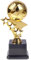 Dusarls Trofeo creativo di calcio, coppa trofeo di calcio Golden Ballon, coppa trofeo souvenir per tifosi di calcio, coppa premio per la competizione per artigianato da collezione