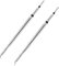 SEQURE Hot Tweezers Desoldering Tips Conical Bent Cartridge Compatible with JBC C210 & C120 & HT140 Hot Tweezers - IS Soldering Iron Tips