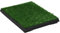 HOMTAKIE Alfombra para mascotas con bandeja y césped artificial verde
