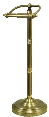 Kingston Brass CC2103 Georgian Pedestal Paper Holder, Antique Brass 21-1/2