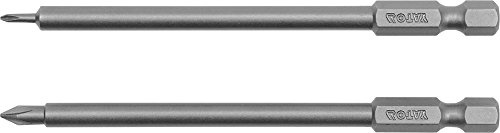 'Yato yt-0459 – Phillips Screwdriver Bit – 2pcs: PH00 X 100 MM; PH0 x 100 mm 1/4 Hex