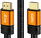 IBRA 4K HDMI Cable 10M HDMI Lead - Ultra High-Speed 18Gbps HDMI 2.0b Cord 4K@60Hz UHD 2160p ORANGE