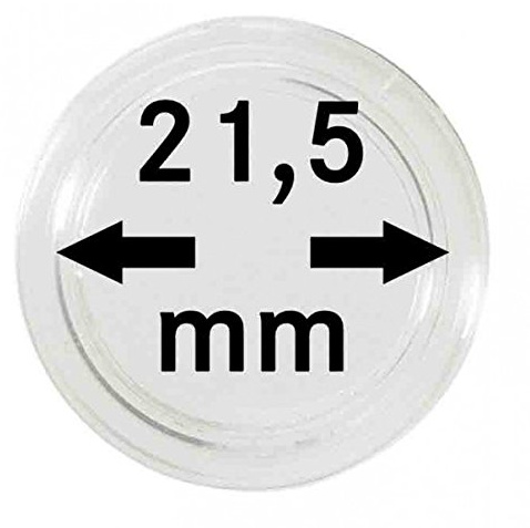 LINDNER Das Original Münzkapseln Innen-Ø 21,5 mm, 10er-Packung