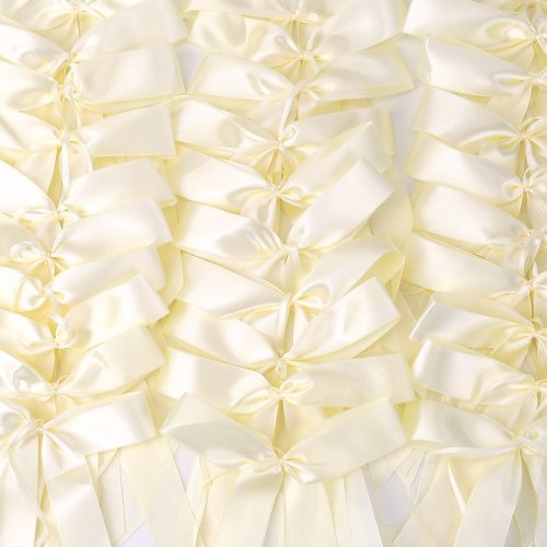 50 Beige Antennenschleifen Schleifen Autoschmuck Autoschleifen Handgemacht Satinband Brautwagen Deko Hochzeit Party