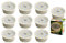 Trango 10er Pack MO15SD*10 Ultra flach 5Watt 3 Stufen dimmbar LED Modul 3000K warmweiß zum Austauschen GU10 & MR16 Halogen Leuchtmittel, Einbauleuchten, Deckenstrahler, Einbaustrahler, Deckenleuchte