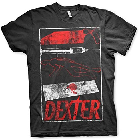 Dexter Officially Licensed Signs Mens T-Shirt Big & Tall Mens T-Shirt (Black)