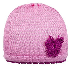 Döll Baby-Mädchen Topfmütze Strick Mütze, Rosa (Fuchsia 2023), 43