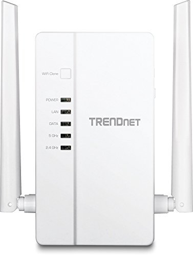 TRENDnet Wi-Fi Everywhere Powerline 1200 AV2 AC1200 Wireless Access Point, Dual-Band, 3 x Gigabit Ports, WiFi Clone, Cross Compatible with Powerline 600/500/200, TPL-430AP White