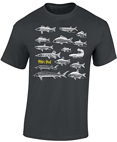Baddery Angel T-Shirt Herren : Verschiedene Motive | Angler Shirt Männer - Angelkleidung