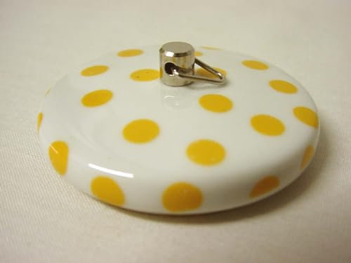 TAPON BAÑERA Lavabo BIDE Fregadero Standard Porcelana Lunares Grande Amarillo