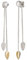 Boccia Damen Ohrstecker aus Titan in der Farbe Silber matt, goldplattiert, antiallergen, 05037-03