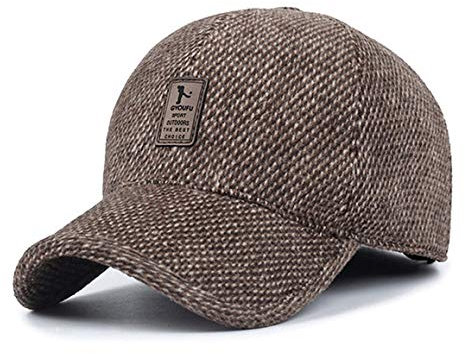 GYOUFU Baseball Cap für Herren Wintermützen 57-61cm (braun 03)