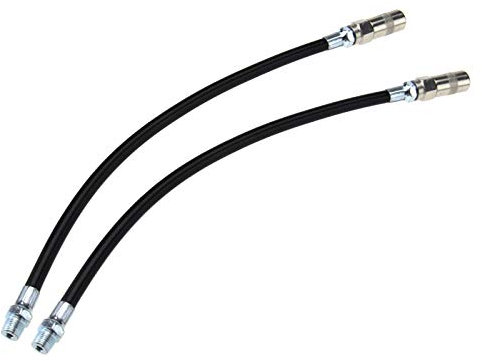 Create idea Pack of 2 Flexible Grease Gun Hose 300mm 4500PSI with Coupler 1/8 BSPT