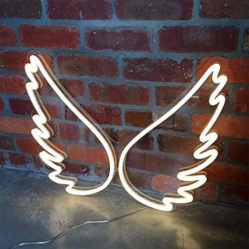 Neonlicht Zeichen LED Engel Flügel Nachtlichter USB-betrieben dekorative Festzelt Zeichen Bar Pub Store Club Garage Home Party Dekor