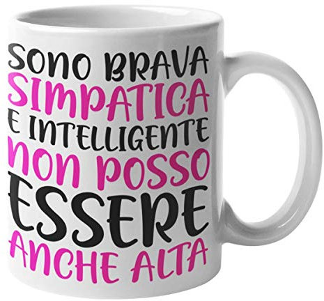 CHEMAGLIETTE! Tazza Stampata Divertente Idea Regalo Mug Simpatica Con Stampa Simpatica Non Alta