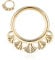 Daith Ohrringe 16G Gold Septum Clicker Ring 316L Chirurgenstahl Conch Piercing Nasenring Creolen Higned Segment Seamless Clicker Ring Rook Tragus Helix Piercing Schmuck Kleine Creolen 10mm