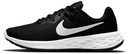 Nike Herren Revolution 6 Sneaker, Black White Iron Grey, 45 EU