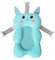 Aniceday Baignoire Bébé avec Support Siège et Filet Flottant pour Nouveau-Né 0-6 Mois (Rat Kachu Bleu)