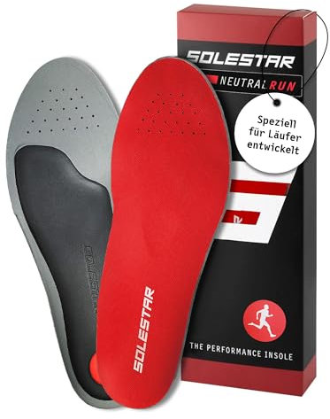 Solestar Neutral Run Einlegesohlen Laufschuhe Gr. 43/44 - Unisex Schuheinlagen zur Beseitigung von Beschwerden & Leistungssteigerung - Höchster Komfort