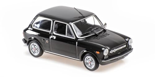Maxichamps 940121170 1:43 Autobianchi A112 Abarth-1974-Nero Auto da Collezione in Miniatura, Nero
