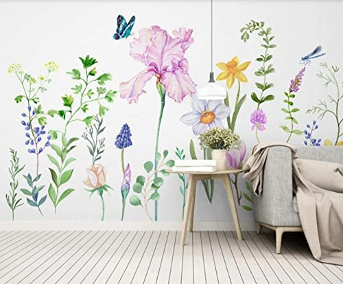 SHINERING 3D Fleur Papier Peint Salon Tv Mur Chambre 5D Papiers Peints Décor À La Maison Moderne Murale Papel De Parede Huda Beauté 150cm(L)×105cm(H)
