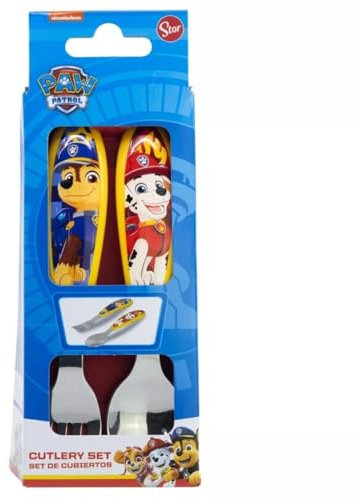 2-teilig Paw Patrol Besteck-Set Frühstücksset Gabel und Löffel Kindergarten Kids