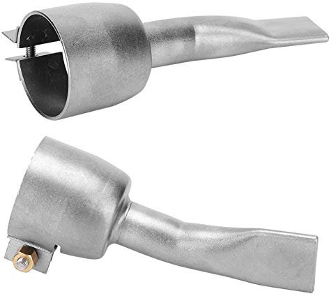 Hot Air Gun Nozzle,Leister Nozzle 2Pcs Hot Air Gun Welding Nozzle, Universal Hot Air Gun Nozzle Welding Soldering Accessories, Stainless Steel Hot Air Gun Nozzle,Leister Nozzle for 850 Heat Gun